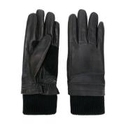 Stijlvolle Winterhandschoenen voor Mannen Ami Paris , Black , Heren