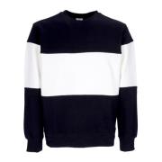 Colorblock Crewneck Sweatshirt Zwart/Wit Nike , Black , Heren