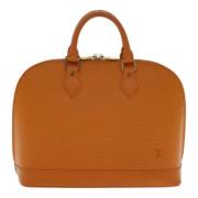 Pre-owned Leather louis-vuitton-bags Louis Vuitton Vintage , Orange , ...