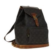 Pre-owned Canvas backpacks Louis Vuitton Vintage , Brown , Dames