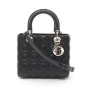 Pre-owned Leather dior-bags Dior Vintage , Black , Dames