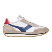 Blauwe Leren Sneaker Stijl Ss24 Pantofola d'Oro , Multicolor , Heren