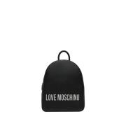 Zwarte Elegante Veelzijdige Rugzak Moschino , Black , Dames