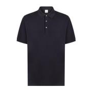 Blauwe Button-Up T-shirts en Polo`s Aspesi , Blue , Heren