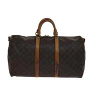 Pre-owned Canvas travel-bags Louis Vuitton Vintage , Brown , Dames