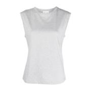 Grijze Melange Tank Top Loulou Studio , Gray , Dames