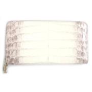 Pre-owned Leather wallets Louis Vuitton Vintage , White , Dames