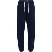 Navy Blue Jersey Broek Polo Ralph Lauren , Blue , Dames