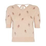 Paillet Sweater voor Vrouwen Fendi , Brown , Dames