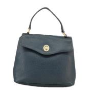 Pre-owned Leather dior-bags Dior Vintage , Blue , Dames