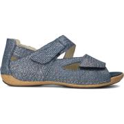 Blauwe Textiel Dames Sandalen Heliett Waldläufer , Blue , Dames