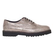 Beige Gouden Veterschoenen Aw23 Hogan , Beige , Dames