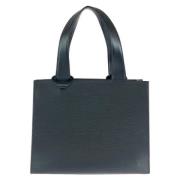 Pre-owned Leather totes Louis Vuitton Vintage , Black , Dames