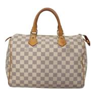 Pre-owned Canvas louis-vuitton-bags Louis Vuitton Vintage , White , Da...