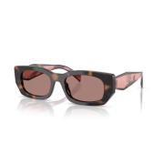 Mauve/Brown Zonnebril B05S Prada , Brown , Dames