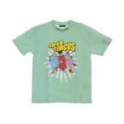 Clown Print Tee Groen Heren T-Shirt Vision OF Super , Green , Heren