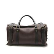 Pre-owned Leather travel-bags Louis Vuitton Vintage , Brown , Unisex