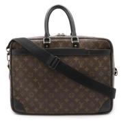 Pre-owned Canvas handbags Louis Vuitton Vintage , Brown , Heren