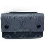 Pre-owned Canvas wallets Louis Vuitton Vintage , Black , Dames