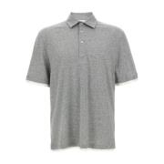 Stijlvolle T-shirts en Polos Brunello Cucinelli , Gray , Heren