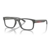 Metallic Grey Brillen Montuur PS 04Qv Prada , Gray , Unisex