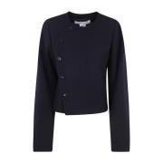 Navy Damesjas Comme des Garçons , Blue , Dames