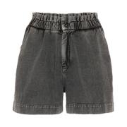 Leon Twill Bermuda Shorts By-Bar , Black , Dames