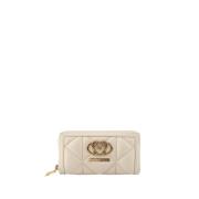 Ivoor Damesportemonnee Elegant Ontwerp Moschino , Beige , Dames