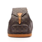 Pre-owned Canvas backpacks Louis Vuitton Vintage , Brown , Dames