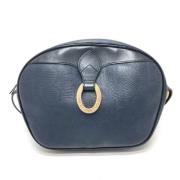 Pre-owned Leather dior-bags Dior Vintage , Blue , Dames