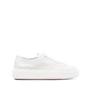 Lage Vetersneakers Santoni , White , Dames