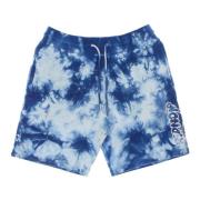 Blauwe Acid Wash Sweat Shorts Lichtgewicht Trainingspak Ripndip , Blue...