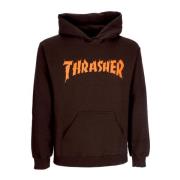 Donkere Chocolade Hoodie met Aangepast Logo Thrasher , Brown , Heren