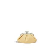 Pasticcino Kleine Leren Crossbody Tas Max Mara Weekend , Yellow , Dame...