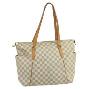 Pre-owned Canvas louis-vuitton-bags Louis Vuitton Vintage , White , Da...