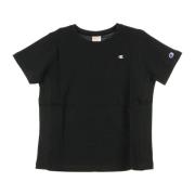 Zwarte Crewneck Tee voor Vrouwen Champion , Black , Dames