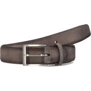 Bruine leren riem voor heren Magnanni , Gray , Heren