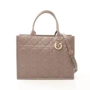 Pre-owned Leather dior-bags Dior Vintage , Beige , Dames