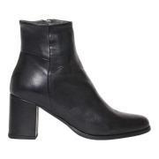 Zwarte leren enkellaarzen Aw23 Rossano Bisconti , Black , Dames