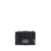 Elegante Zwarte Handtas met Modern Design Armani Exchange , Black , Da...