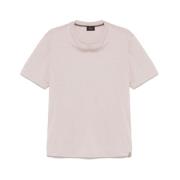 Taupe Crew Neck T-shirt Brioni , Brown , Heren