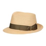 Gevlochten Hennep Zomerhoed Borsalino , Yellow , Heren