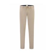 Gestreepte Tapered Jogger Broek Dstrezzed , Beige , Heren