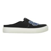 Geborduurd Logo Stoffen Muiltjes Kenzo , Black , Dames