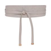 Leren Stropdas Riem met Cam Stijl Gustav , White , Dames