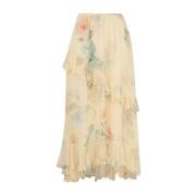 Gele Bloemen Gerimpelde Rok Zimmermann , Multicolor , Dames