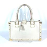 Pre-owned Leather louis-vuitton-bags Louis Vuitton Vintage , White , D...