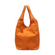 Foldover Tote Bag Ralph Lauren , Orange , Dames