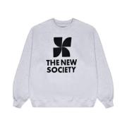 Mykonos Woman Sweatshirt Navy The New Society , Gray , Dames