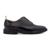 Italiaanse leren veterschoen Thom Browne , Black , Heren